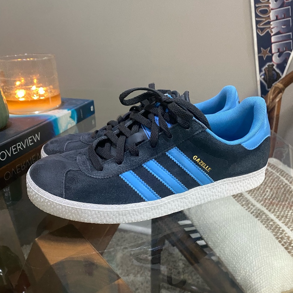 Adidas Gazelle - Powder Blue/Navy - Boys/Youth 5.5